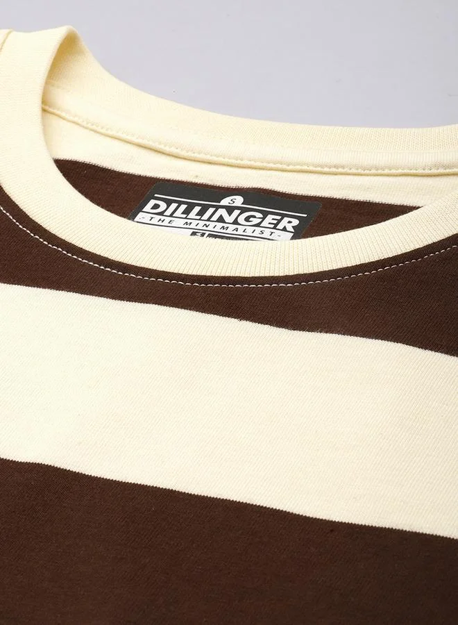 ديلينجر تيشيرت نسائي مخطط كبير الحجم