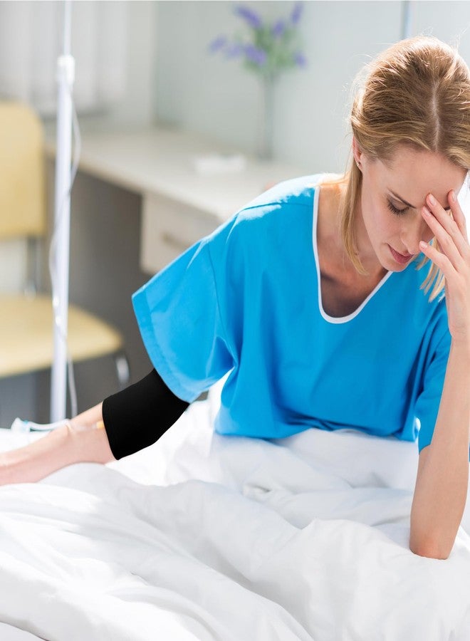 مجموعة فينساتين من 6 قطع من أغطية أكمام قسطرة الوريد المركزي (PICC) وأغطية استحمام لقسطرة الوريد المركزي (PICC) وأكمام علوية للذراع أنيقة وجيدة التهوية للنساء والرجال (أسود، كبير) - Image 5
