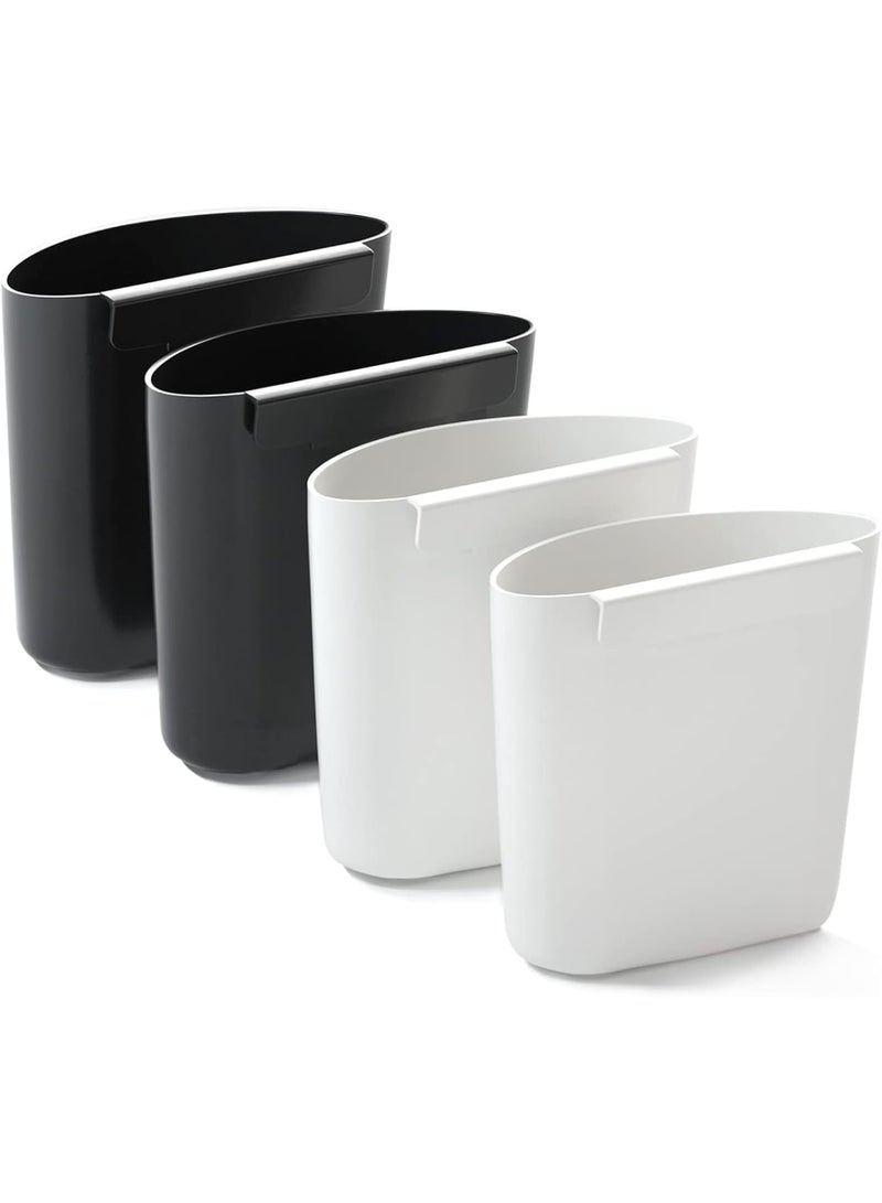 KASTWAVE Rolling Cart Accessories, 4 Pack Hanging Cup Holder, Rolling Cart Organizer Accessories, Trolley Basket Storage, Make Up Pencil Holder,Hanging Kitchen Container, for Bathroom, Bedroom, Cabinet  - Image 1