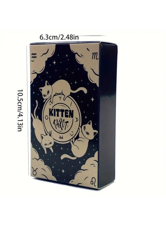 NIBEMINENT Kitten Tarot Black Cat Tarot board game card - Image 2