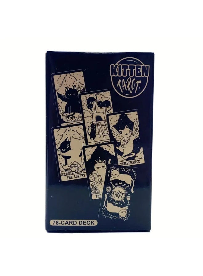 NIBEMINENT Kitten Tarot Black Cat Tarot board game card - Image 4