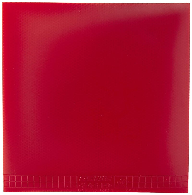 donic Vario Table Tennis Rubber | Outstanding Spin Elasticity | Very Grippy | Ideal for Offensive Players | Medium Sponge Technology | Size: Max | Color: Red - Image 1