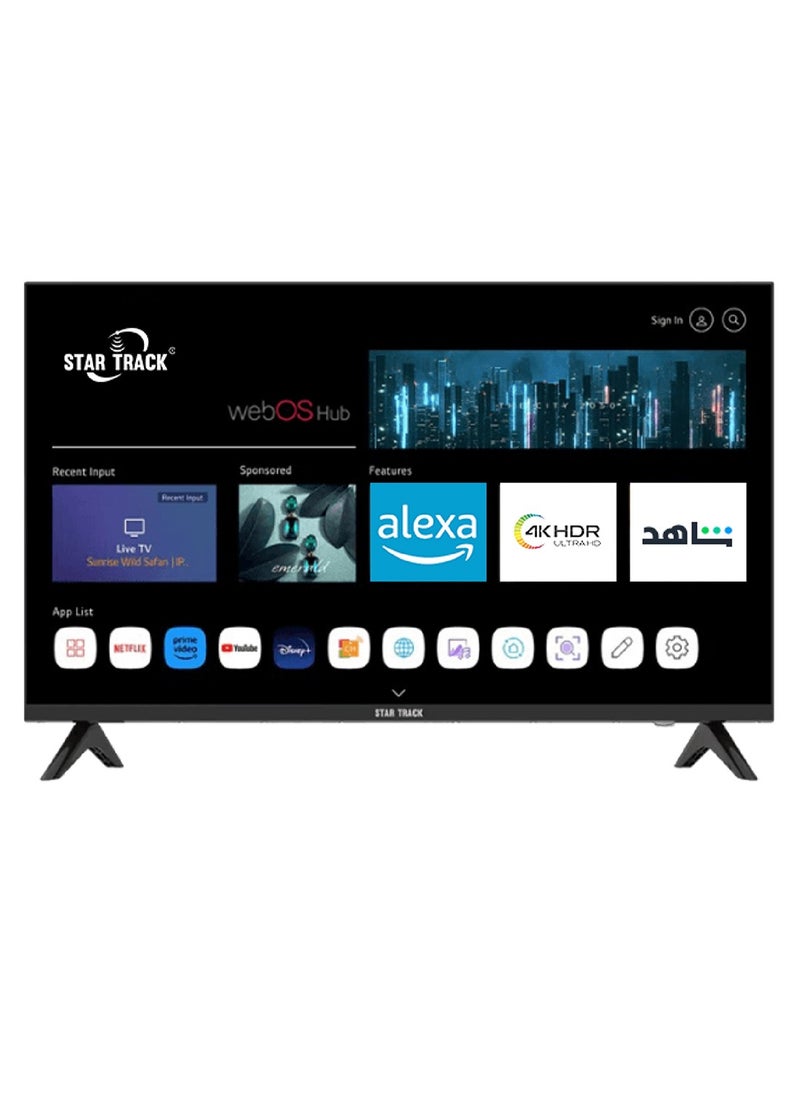 STAR TRACK STAR TRACK 75" 4K Smart TV | webOS Hub, Bezel less, Magic Remote, Bluetooth, Netflix, YouTube, Satellite Receiver  - Image 1