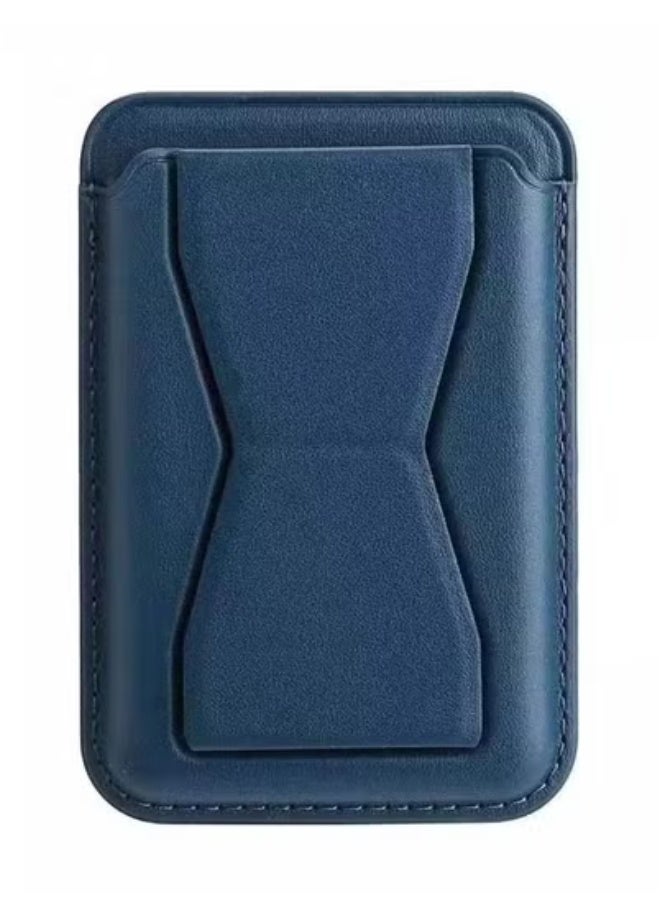 TIGER MagSafe Leather Bracket Clip Stand Card Holder for iPhone – 3-in-1 Magnetic Wallet with PU Leather Kickstand, Grip & Card Sleeve | Ultra-Slim Magnetic Attachment for MagSafe-Enabled iPhones | Hands-Free Viewing Stand for Video Calls, Streaming & Daily Use - Image 1