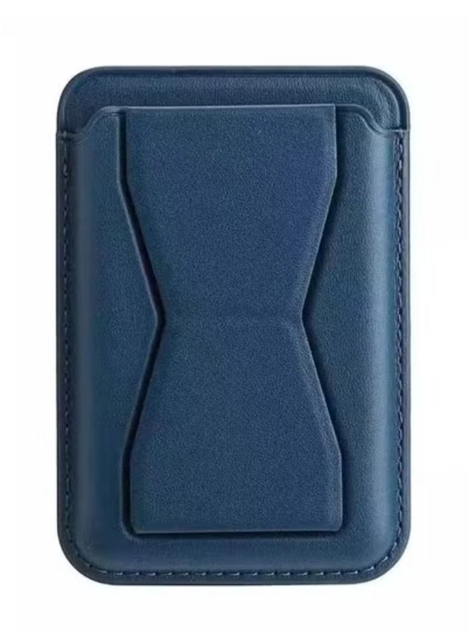 TIGER MagSafe Leather Bracket Clip Stand Card Holder for iPhone – 3-in-1 Magnetic Wallet with PU Leather Kickstand, Grip & Card Sleeve | Ultra-Slim Magnetic Attachment for MagSafe-Enabled iPhones | Hands-Free Viewing Stand for Video Calls, Streaming & Daily Use - Image 3