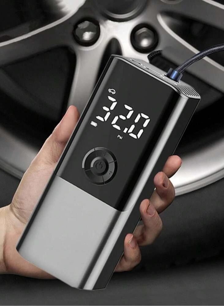 منفاخ هواء لاسلكي محمول بضوء ليد مع شاشة عرض واسعة - Image 1