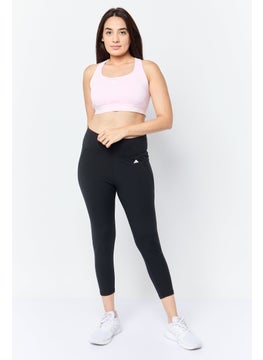 Adidas Women Brand Logo Padded Sports Bra, Pink  - Image 2