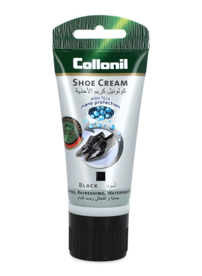 كولونيل كريم حذاء ذو ​​لمسة نهائية لامعة وناعمة بتقنية النانو أسود 50 مل - Image 1