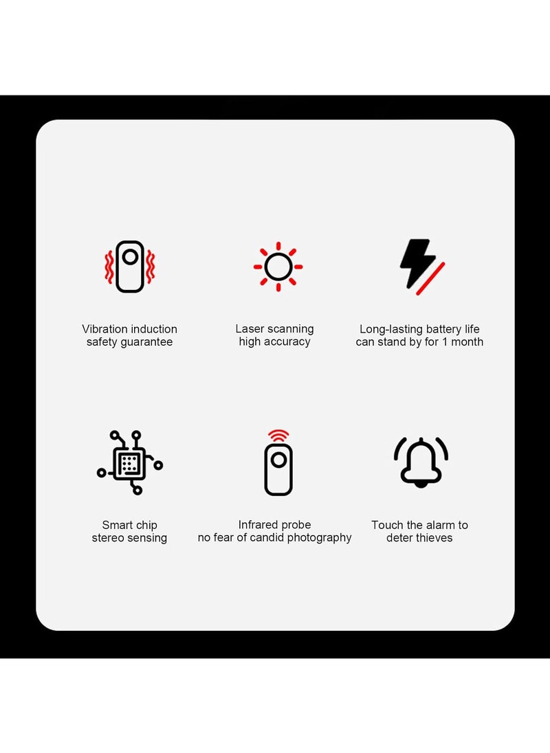 General - Camera Detectors, Anti Monitoring GPS Accurate Detection Sensitive Chip Bright Alarm Light Anti Recording Infrared Scanning Detector for Business - Image 1