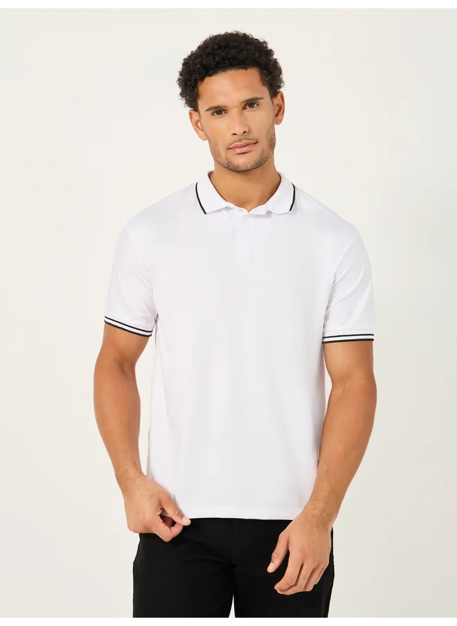 Styli Styli Regular Fit Short Sleeve Stretch Polo T-Shirt