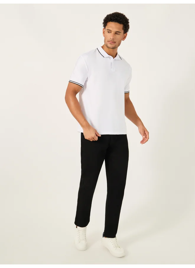 Styli Styli Regular Fit Short Sleeve Stretch Polo T-Shirt