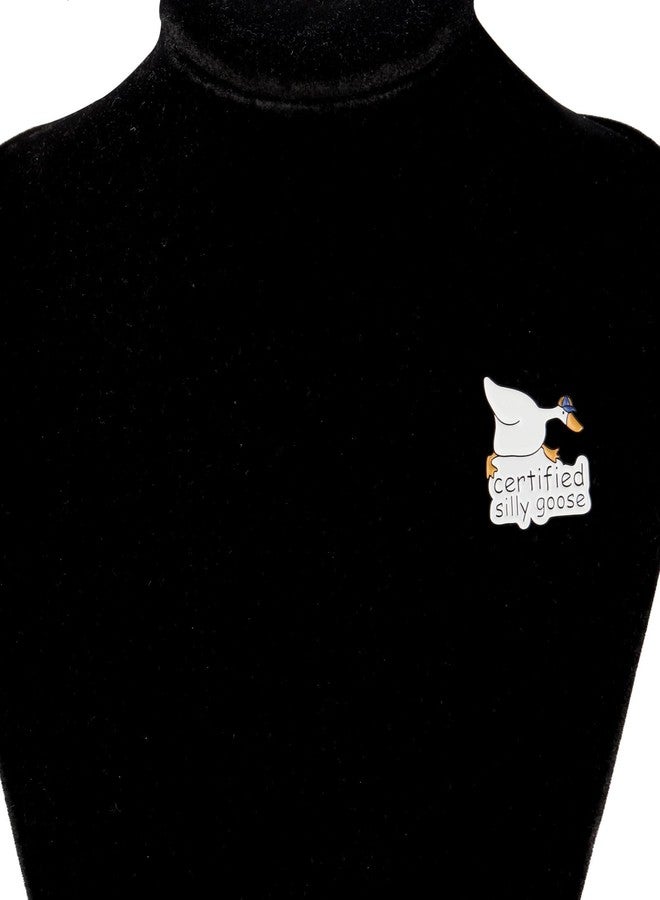 PLITI Goose Gift Goose Lover Gift Goose Owner Gift Goose Game Gift Certified Silly Goose Brooch Pin For Farmer (Certified Goose pin) - Image 3