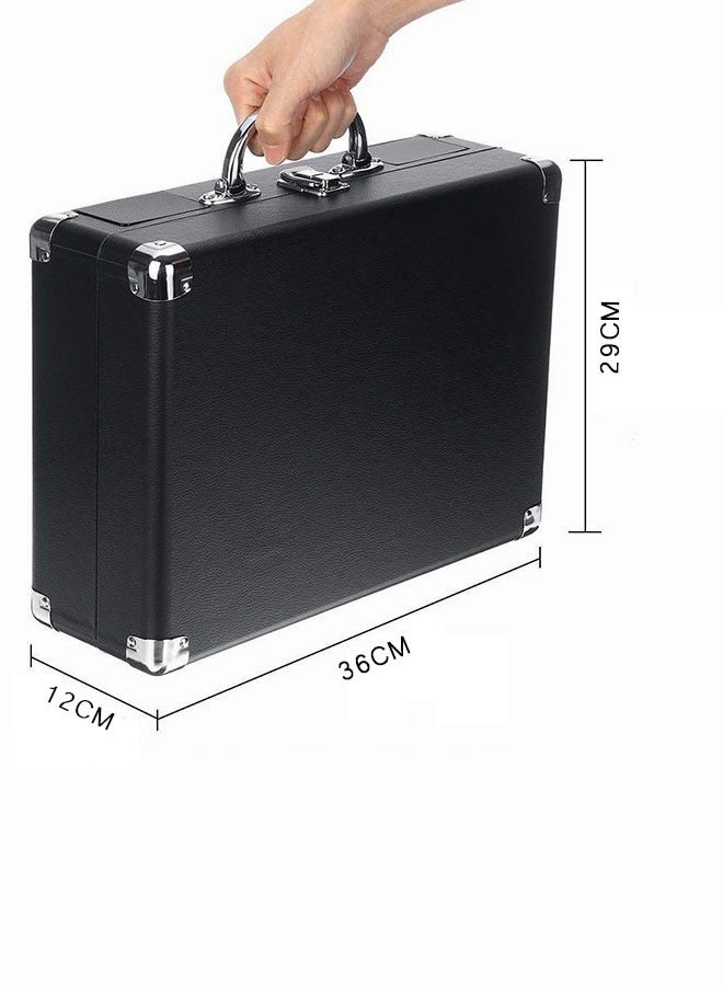 Portable Gramophone Vinyl Record Player Vintage Classic Turntable Phonograph  Stereo Sound with Built-in Stereo Speakers Black  - Image 2