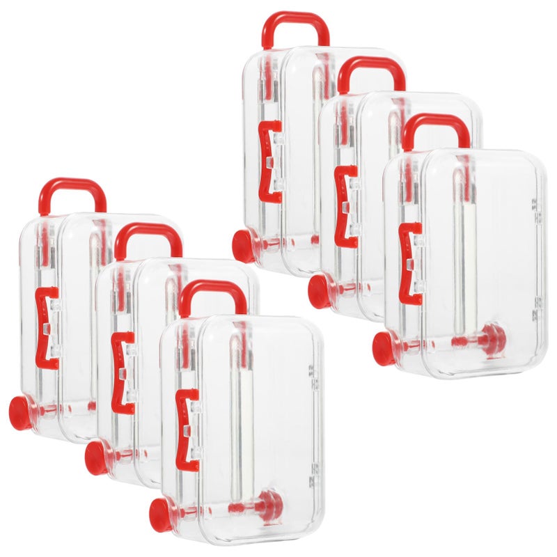 Alipis Clear Mini Trolley Suitcase Candy Boxes Set of 12 Plastic Favor Boxes for Wedding Party Treats and Decorative Storage - Image 1