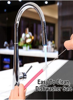 Patelai 16 Pcs Reusable Straw Cleaning Brushes Bottle Test Tube Long Straw Cleaning Brush Nylon Washing Cleaner Tool Reusable Bottle Straw Brush in Different Size (White,16 Pieces)  - Image 2