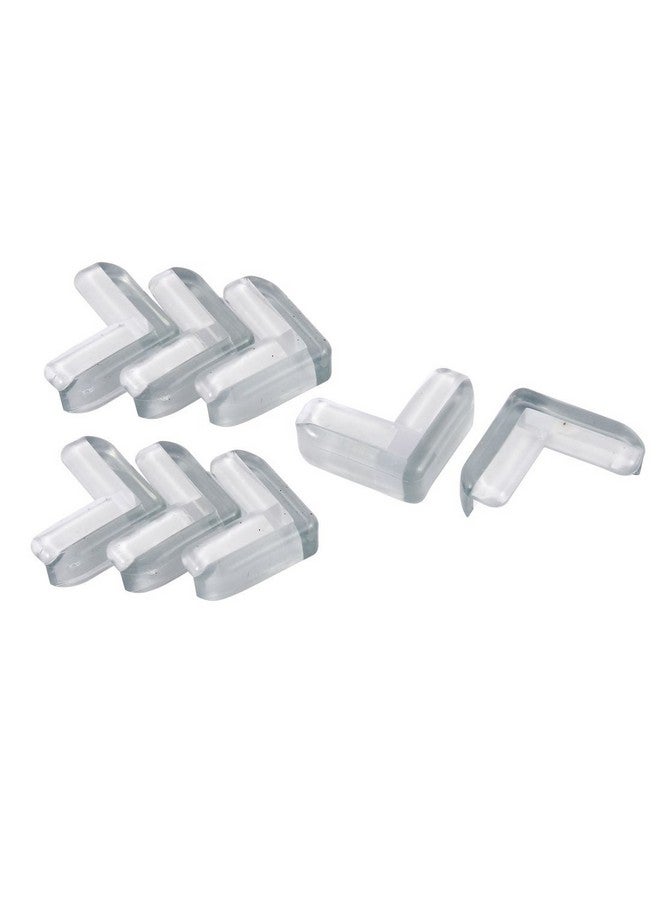 uxcell Furniture Glass Table Desk Cupboard Corner Guards Clear Cushion Cover Protector Bumper 8Pcs - Image 2
