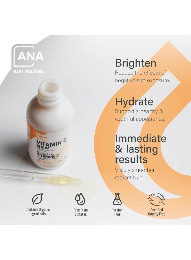 All Natural Advice 20% Vitamin C Serum with Hyaluronic Acid & Vitamin E - Image 4