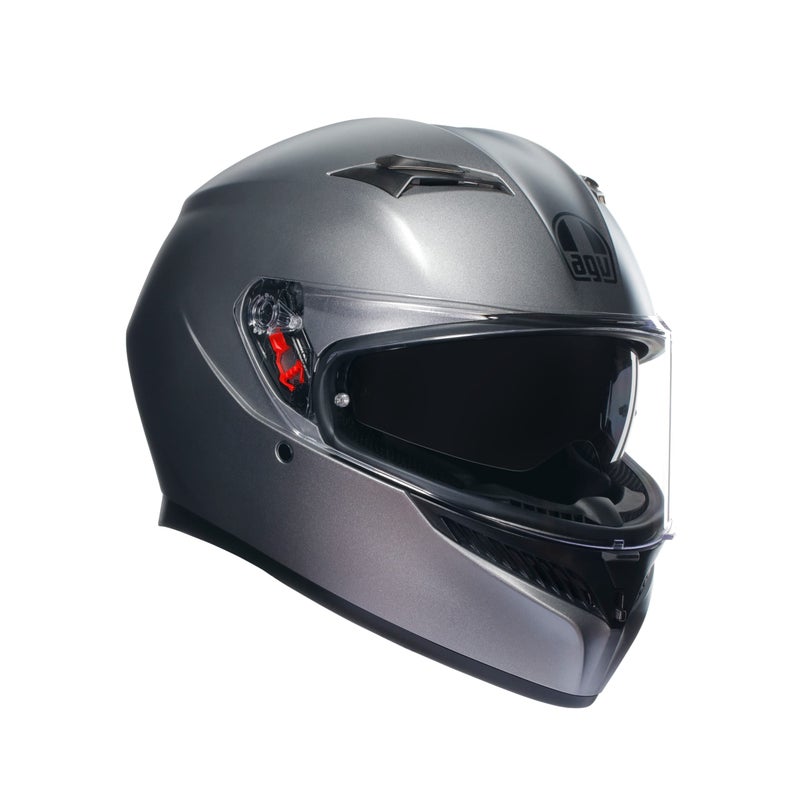 AGV AGV K3 ECE 22-06 Mono, Full-face Motorcycle Helmet ECE 22-06 With Sun Visor, Rodio Grey Matt, XS - Image 1