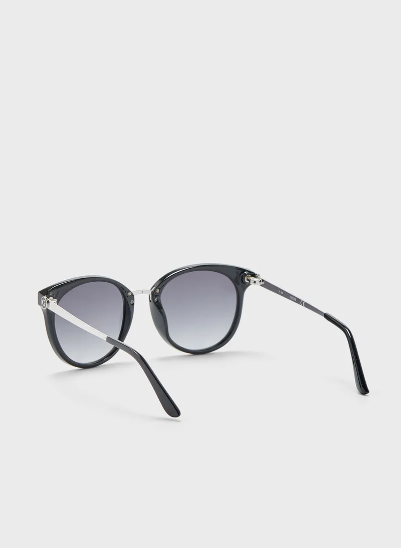 GUESS Polarized Cat Eye Sunglasses