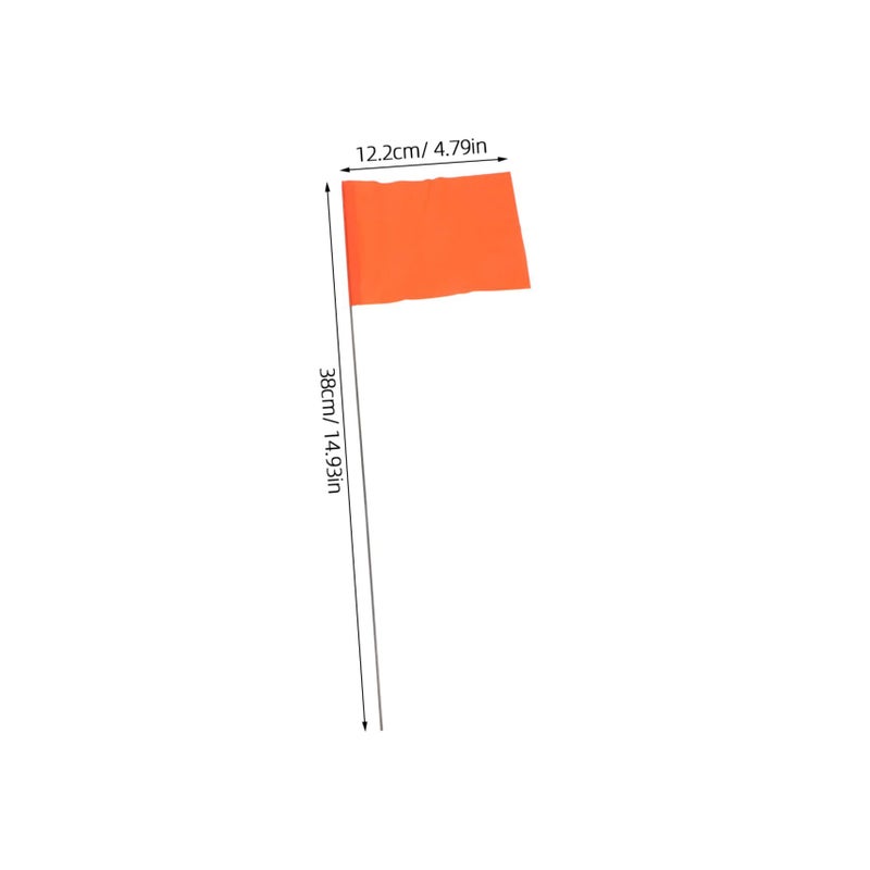 50 Pcs Red White Yellow Lawn Marking Flags For Garden Irrigation Surveying - Image 3