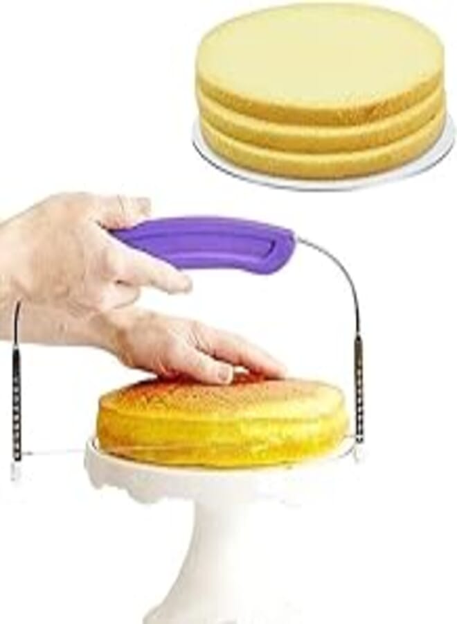 Cake cutter with plastic handle, 9 levels, for cutting Multi-Colored cakes 1 pc