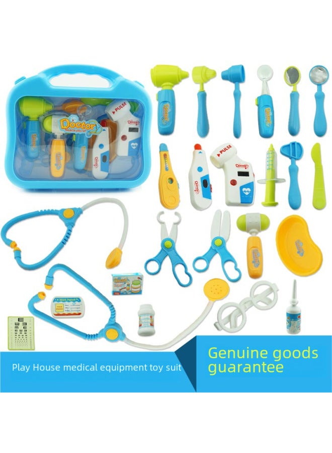 مجموعة ألعاب مسرح الأطفال، لعبة الطبيب، صندوق دواء محاكاة، مجموعة طبية صغيرة للعب الأدوار، اللون: مع موسيقى خفيفة، مجموعة 16 قطعة - Image 3