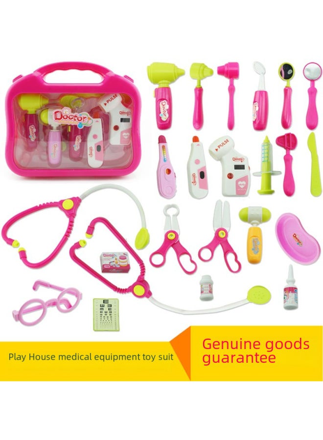 مجموعة ألعاب مسرح الأطفال، لعبة الطبيب، صندوق دواء محاكاة، مجموعة طبية صغيرة للعب الأدوار، اللون: مع موسيقى خفيفة، مجموعة 16 قطعة - Image 2