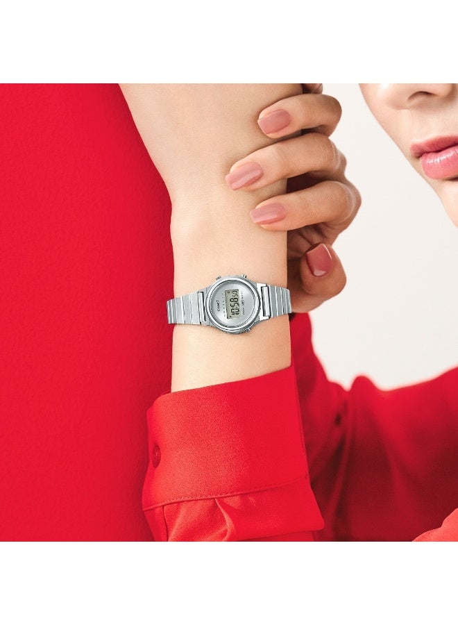 CASIO Vintage Digital Women’s Watch LA700WE-7ADF, 30.8mm Silver Digital Dial, Resin/Chrome Plated Case & Stainless Steel Band, Water Resistant - Image 3