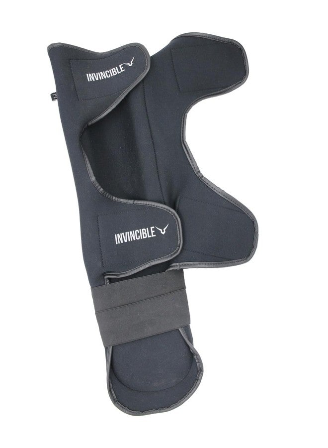 إنفينسبل واقي الساق الاحترافي Invincible Pro (تمويه أسود، مقاس كبير) - Image 5