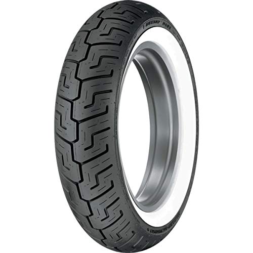 Dunlop D401 Rear Motorcycle Tire 150/80B-16 (71H) Wide White Wall - Fits: Harley-Davidson CVO Dyna Wide Glide FXDWGSE 2002 - Image 1