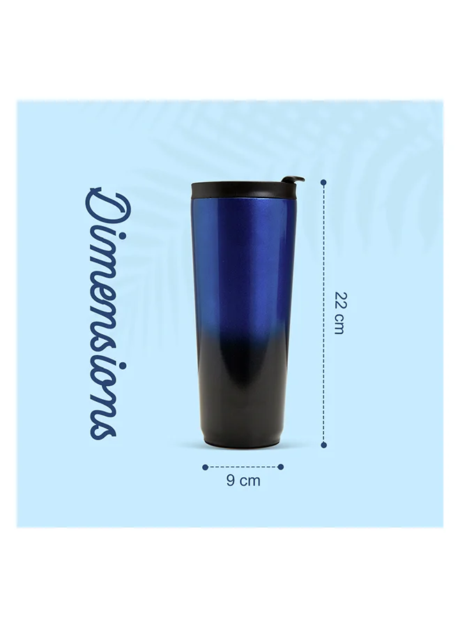 إيزي كيدز Eazy Kids - Personalized Insulated Water Bottle Tumbler, 700ml Blue