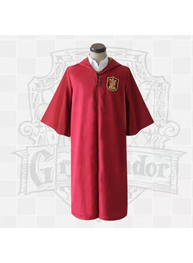 JAYATO عباءة منزل جريفندور الحمراء، زي ساحر للأطفال والمراهقين، عباءة ساحر لتجسيد الأدوار للأولاد والبنات، حفلات ذات طابع، الحجم م - Image 4