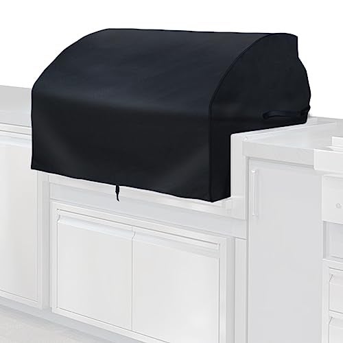 Charbrofire OG42 Grill Cover Replacement Parts for Wolf Builtin 42 Inch Grills Twin Eagles Alfresco Lynx 42 Built in Grill Parts Outdoor Heavy Duty BBQ Cover Griddle Hood Cover Black Grill Top Cover 1 Pack - Image 1