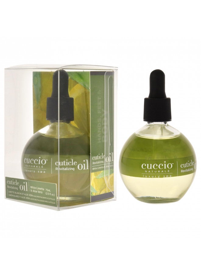 Cuccio Cuccio Naturale Revitalizing Cuticle Oil - Hydrating Oil For Overnight Cuticle Repair - Remedy Damaged Skin And Thin Nails - Paraben And Cruelty-Free Formula - White Limetta And Aloe Vera - 2.5 Oz - Image 4