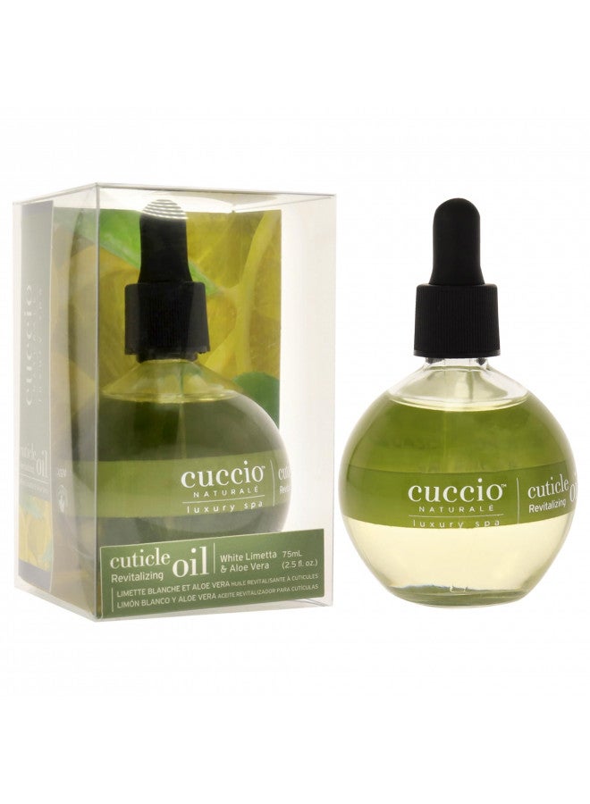 Cuccio Cuccio Naturale Revitalizing Cuticle Oil - Hydrating Oil For Overnight Cuticle Repair - Remedy Damaged Skin And Thin Nails - Paraben And Cruelty-Free Formula - White Limetta And Aloe Vera - 2.5 Oz - Image 3