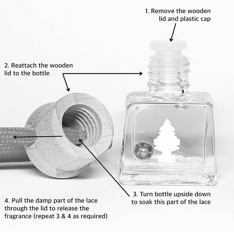 Little Trees Air Freshener Bottle LTBZ9 Vanilla Fragrance - Double Pack - Image 3