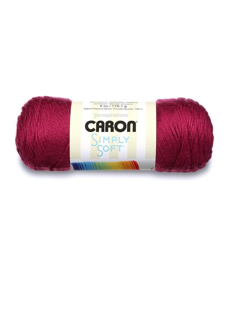 Caron Simply Soft Solids Yarn Fuchsia - Image 3