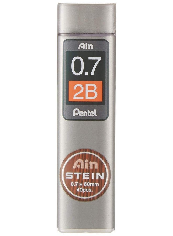 Pentel Ain Stein 0.7mm Mechanical Pencil Lead | Lead of Grade 2B | Smooth & Not Scratchy | Easy to Insert Inside The Pencil | Pack of 40 Pcs (C277-2B) - Image 1