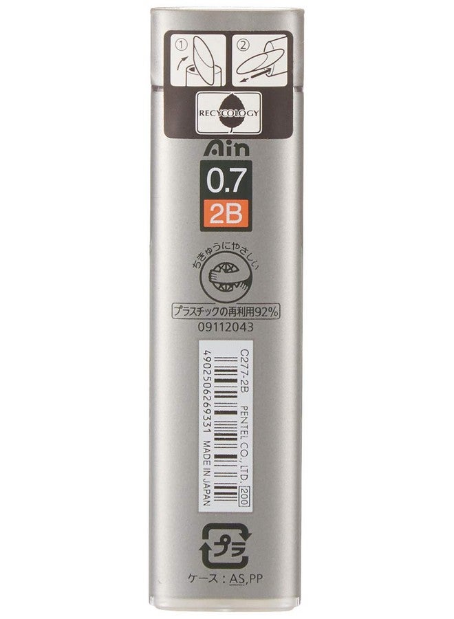 Pentel Ain Stein 0.7mm Mechanical Pencil Lead | Lead of Grade 2B | Smooth & Not Scratchy | Easy to Insert Inside The Pencil | Pack of 40 Pcs (C277-2B) - Image 3