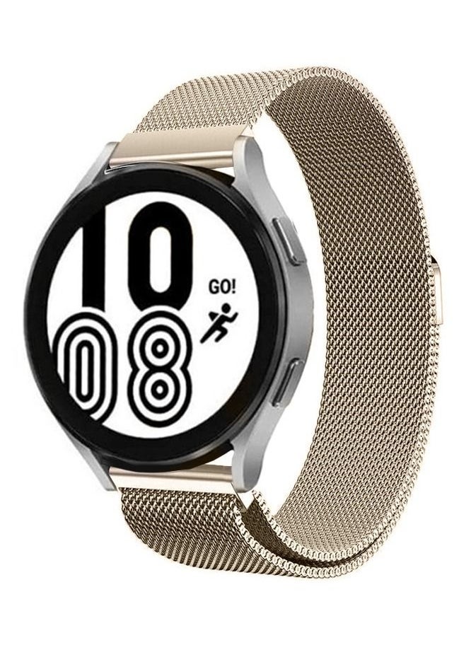 CATANES - Samsung Galaxy Watch 5 / Galaxy Watch 5 Pro Band Milanese Stainless Steel Strap 20mm Compatible with Galaxy Watch5 (44mm/40mm) Galaxy Watch5 Pro (45mm) Champagne Gold - Image 1