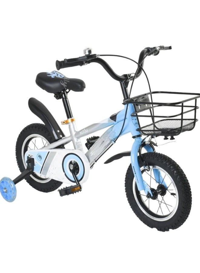 Toy Box Children's Bicycles for Girls 12 Inch Bike with Training Wheels & Basket Age 2 to 5 years