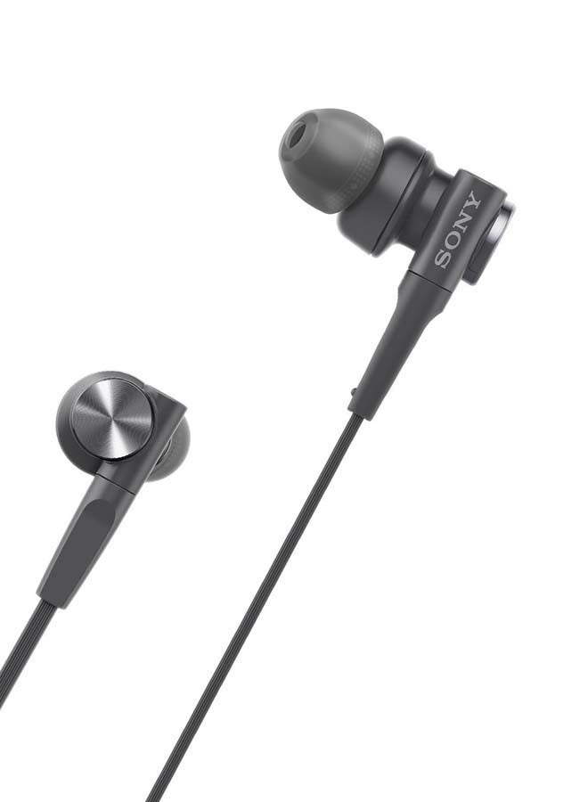 سوني سماعة أذن داخلية سلكية بتقنية إكسترا باس طراز MDR-XB55AP أسود - Image 3