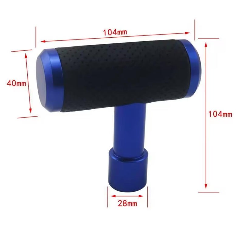 YOURKARTS.COM Automatic Gear Knob (Blue, T-Shaped) – Universal Fit Sporty Handle | Comfortable Grip with Drift Styling for Automatic Stick Shift | car Accessories 2025 - Image 4