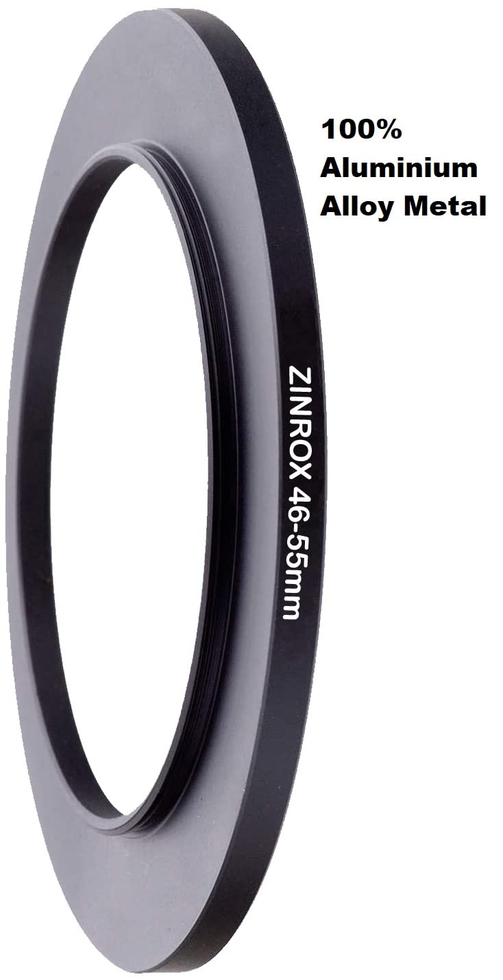 ZINROX® 46-55mm Step Up Lens Filter Adapter Ring, Set of 1 Piece - Size : 46mm to 55mm Stepping Ring - Image 2
