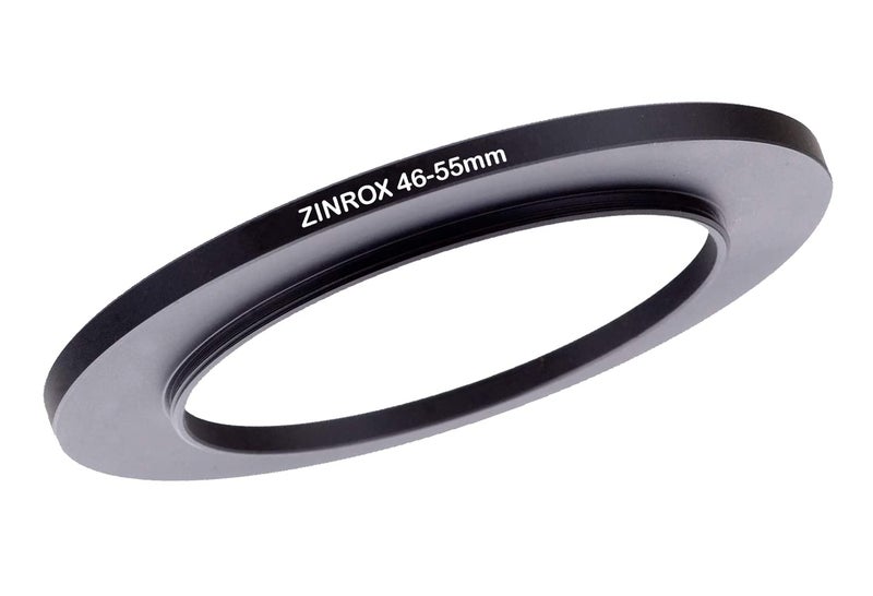 ZINROX® 46-55mm Step Up Lens Filter Adapter Ring, Set of 1 Piece - Size : 46mm to 55mm Stepping Ring - Image 1