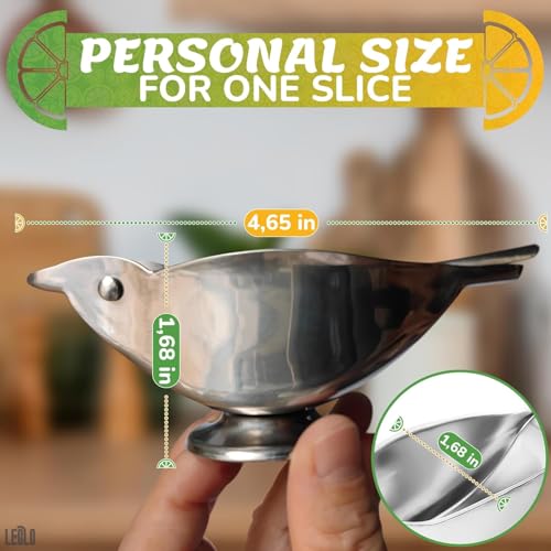 LEGLO Bird Lemon Squeezer With Pour Spout - Manual Citrus Juicer | Handheld Fruit Press for Lemons & Limes | Stainless Steel, Easy to Use & Clean, Compact Kitchen Tool for Fresh Juice, Cocktails & Cooking - Image 3