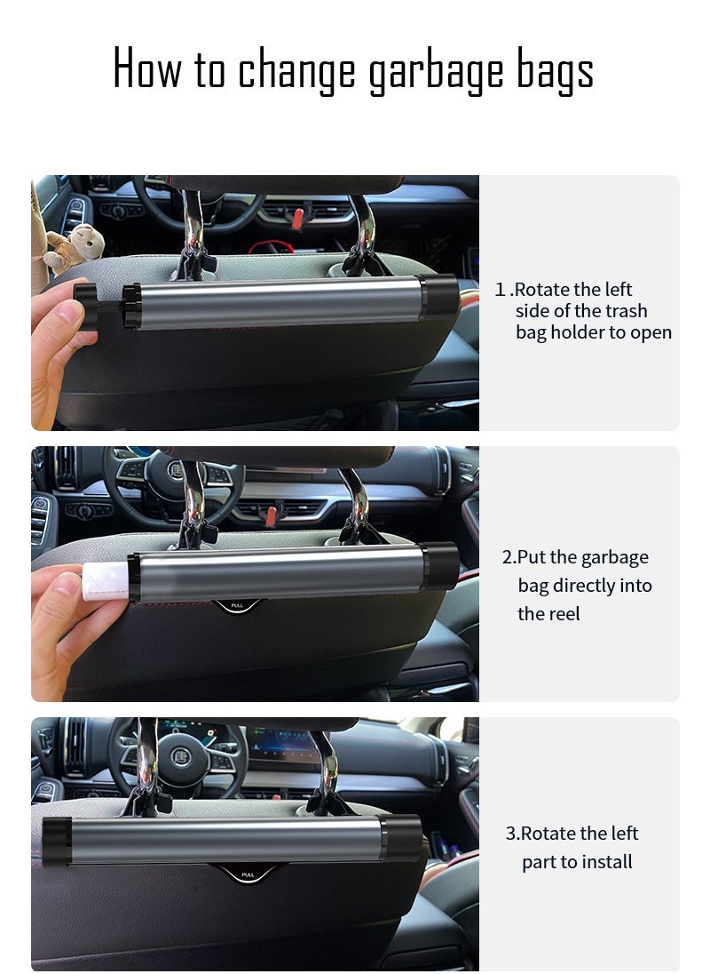Car Trash Bag, Car Storage, Environmentally Friendly, Thickened Disposable Trash Bag, Independent Accessory (Requires use with holder)