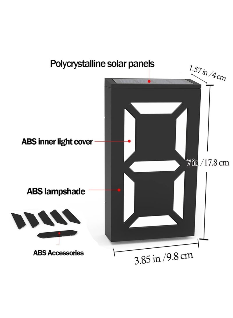 SYOSI Solar House Numbers Light, LED Illuminated Address Sign, Waterproof Lighted House Number Sign Plaque Address Numbers for Home Yard Street Number, Can Light up the Whole Night - Image 2