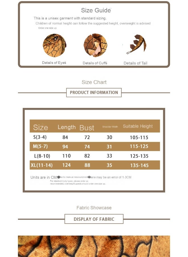 زي تنكري للأطفال للهالوين - ملابس تمثيل الديناصور ستجوسور - Image 3