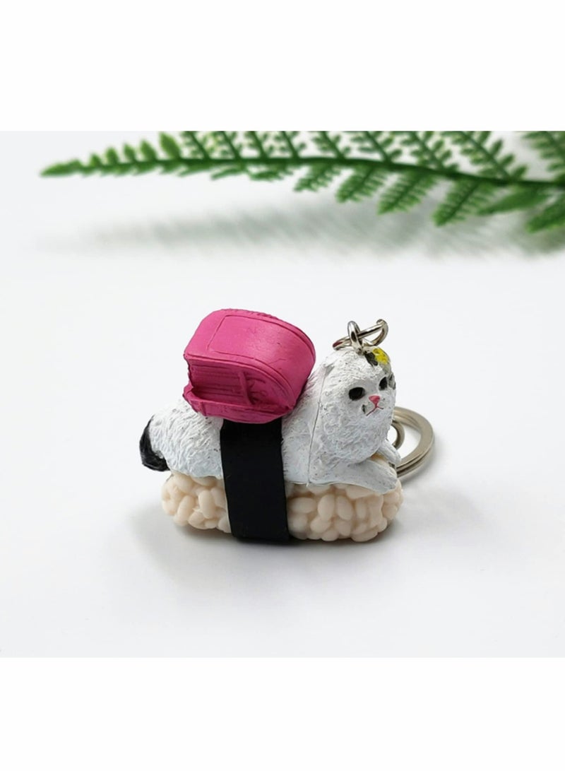 SYOSI Cat Keychain Gift for Women, Cat Keyring Cute Funny Mini Pendent Jewelry Present for Girlfriend, Friend, Mom, Grandma, Birthday Party Well for Cellphone, Handbag, Purse - Image 4